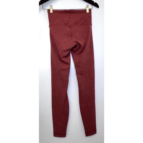 Lululemon Always On High-Rise Tight 28" Size 4 EUC Sky Wash Print Rustic Clay - Picture 7 of 9